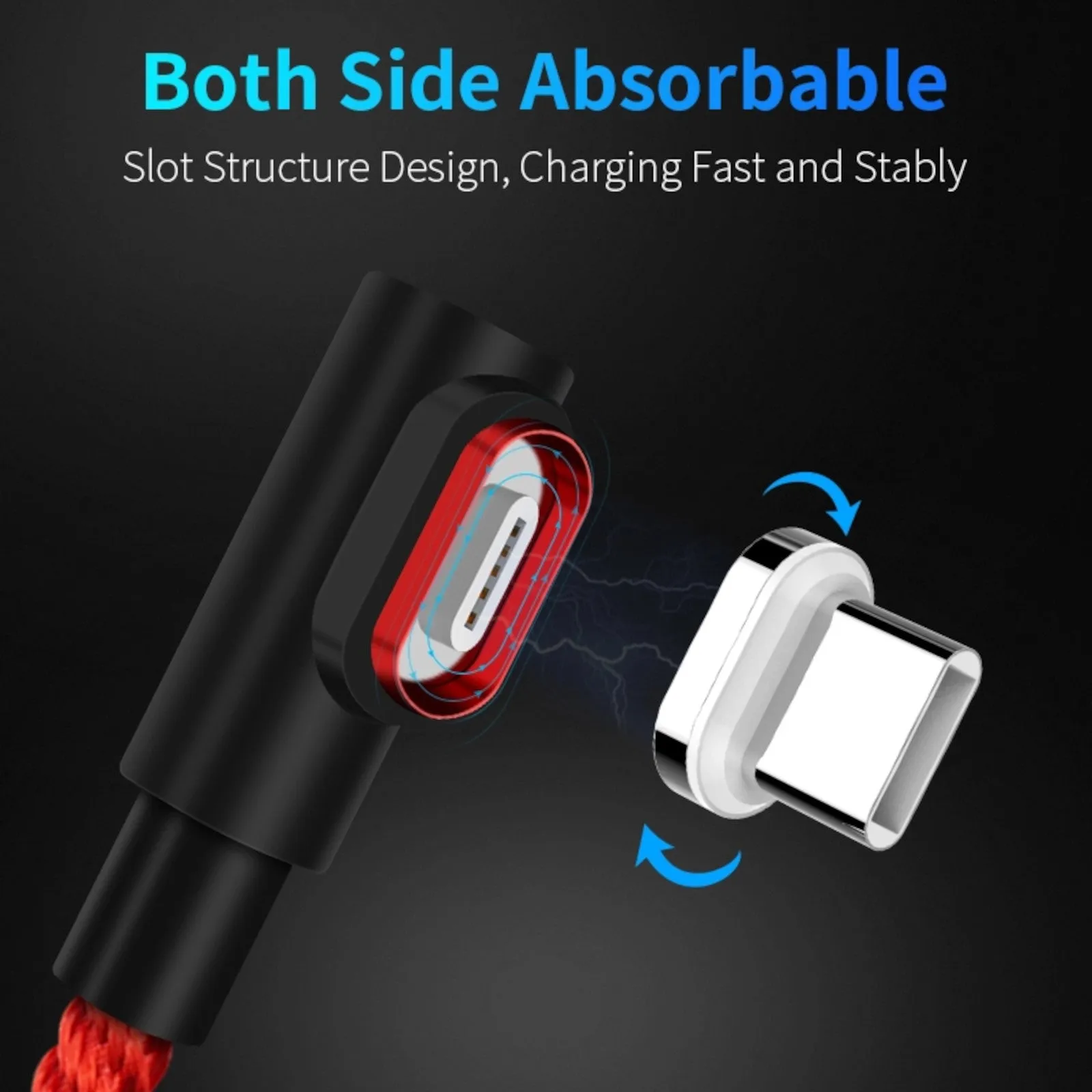 Fast Charging Magnetic Charging & Data Cable - L-Shape