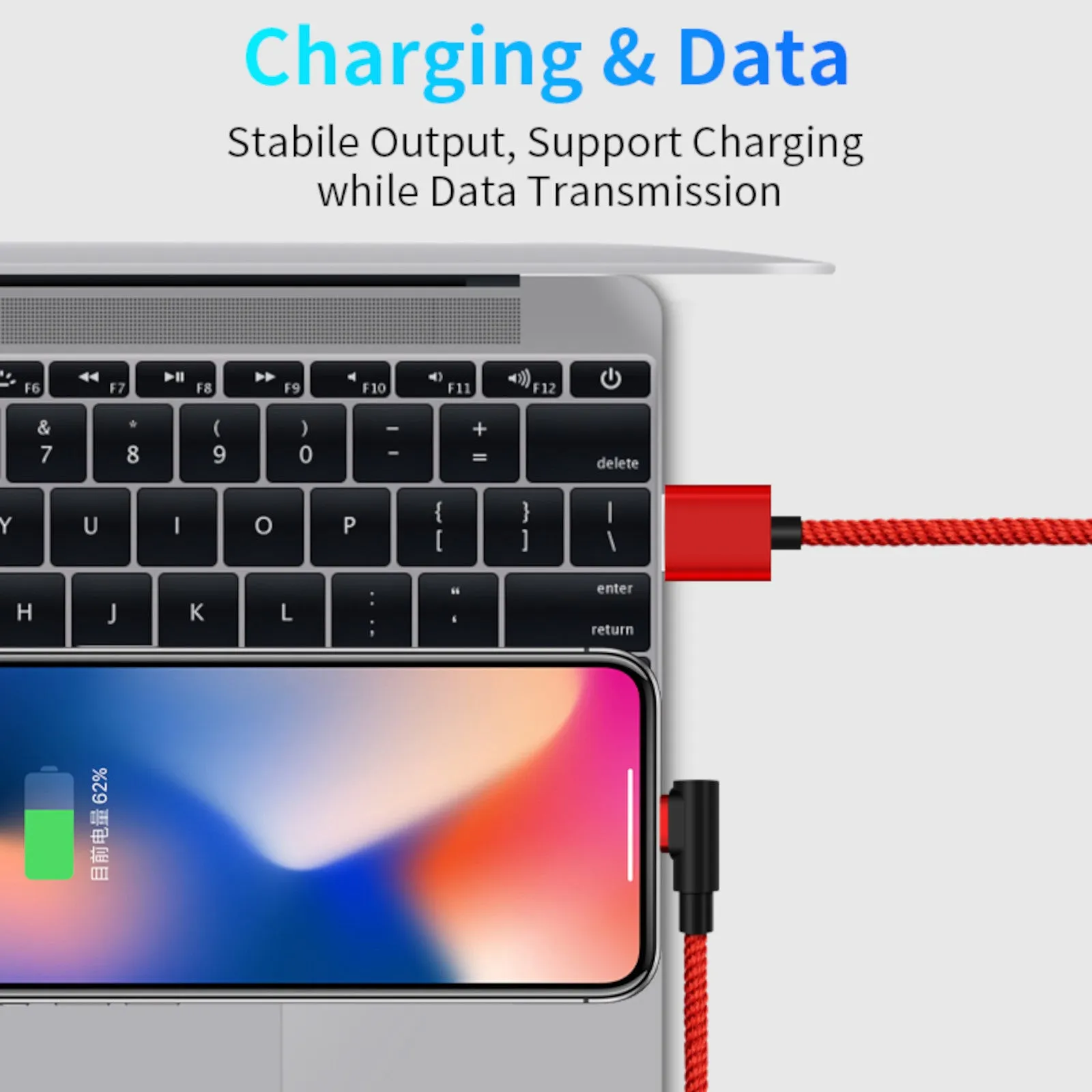 Fast Charging Magnetic Charging & Data Cable - L-Shape