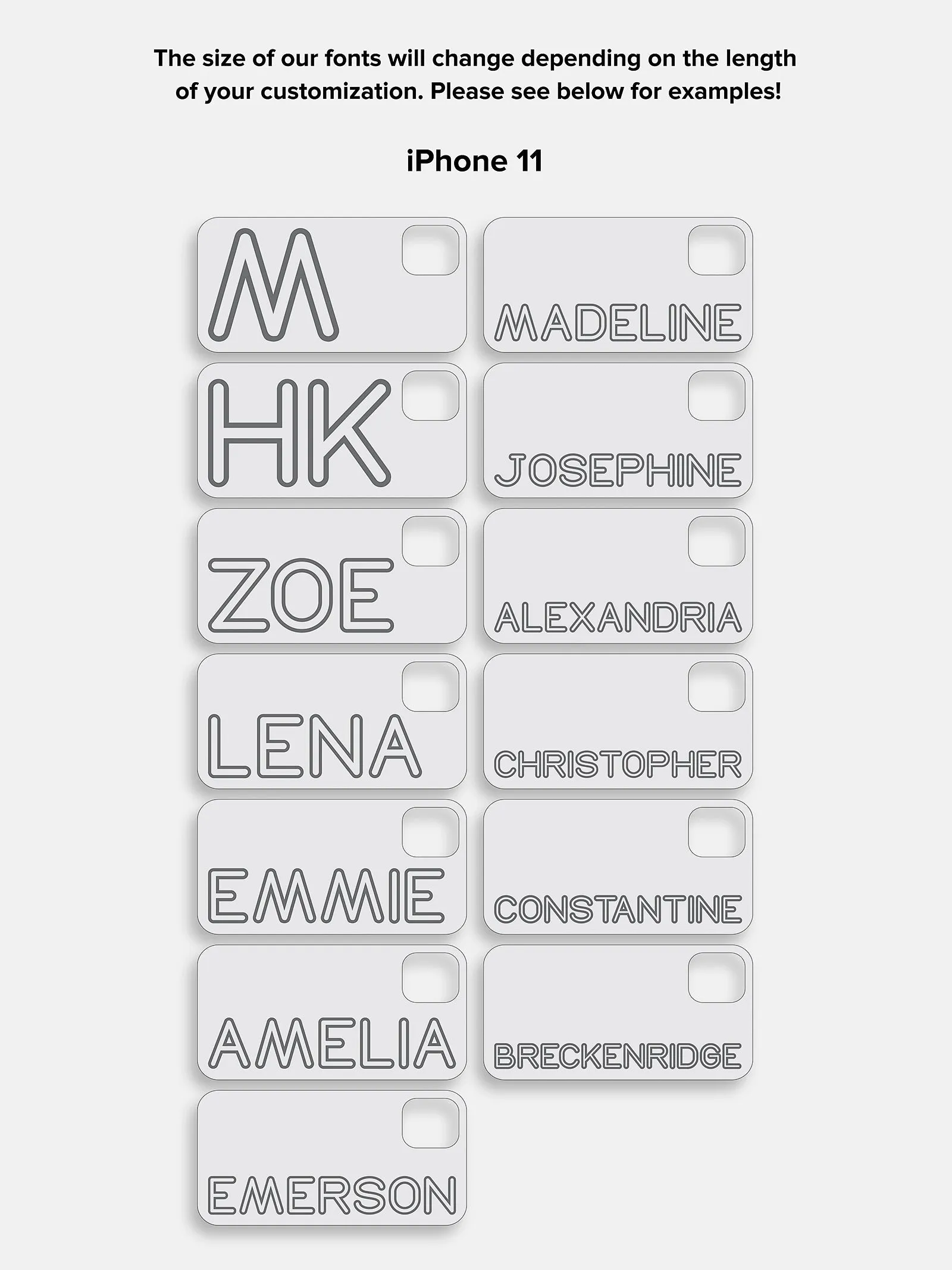 Fine Line Custom iPhone Case - Orange/White