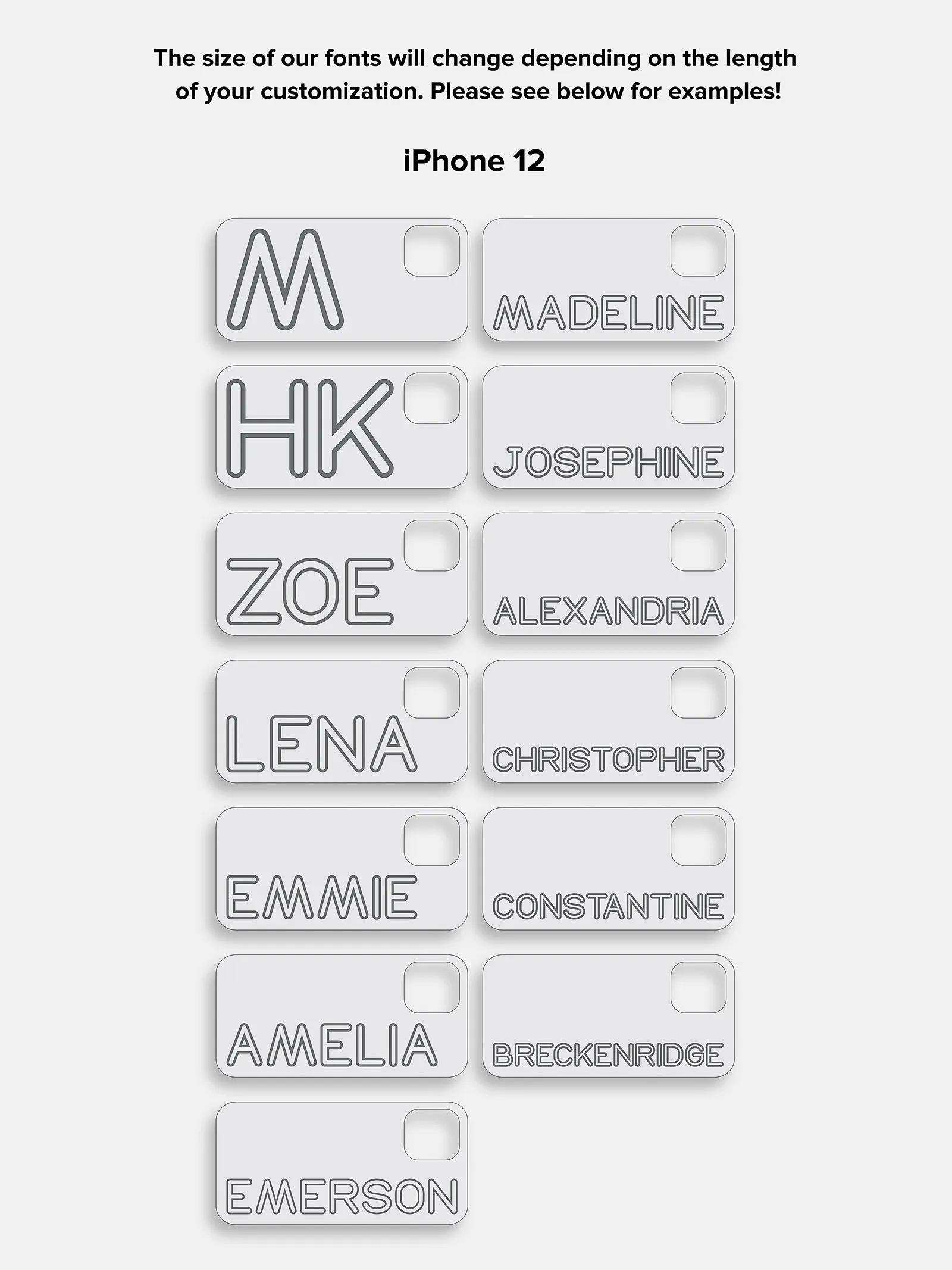 Fine Line Custom iPhone Case - Orange/White