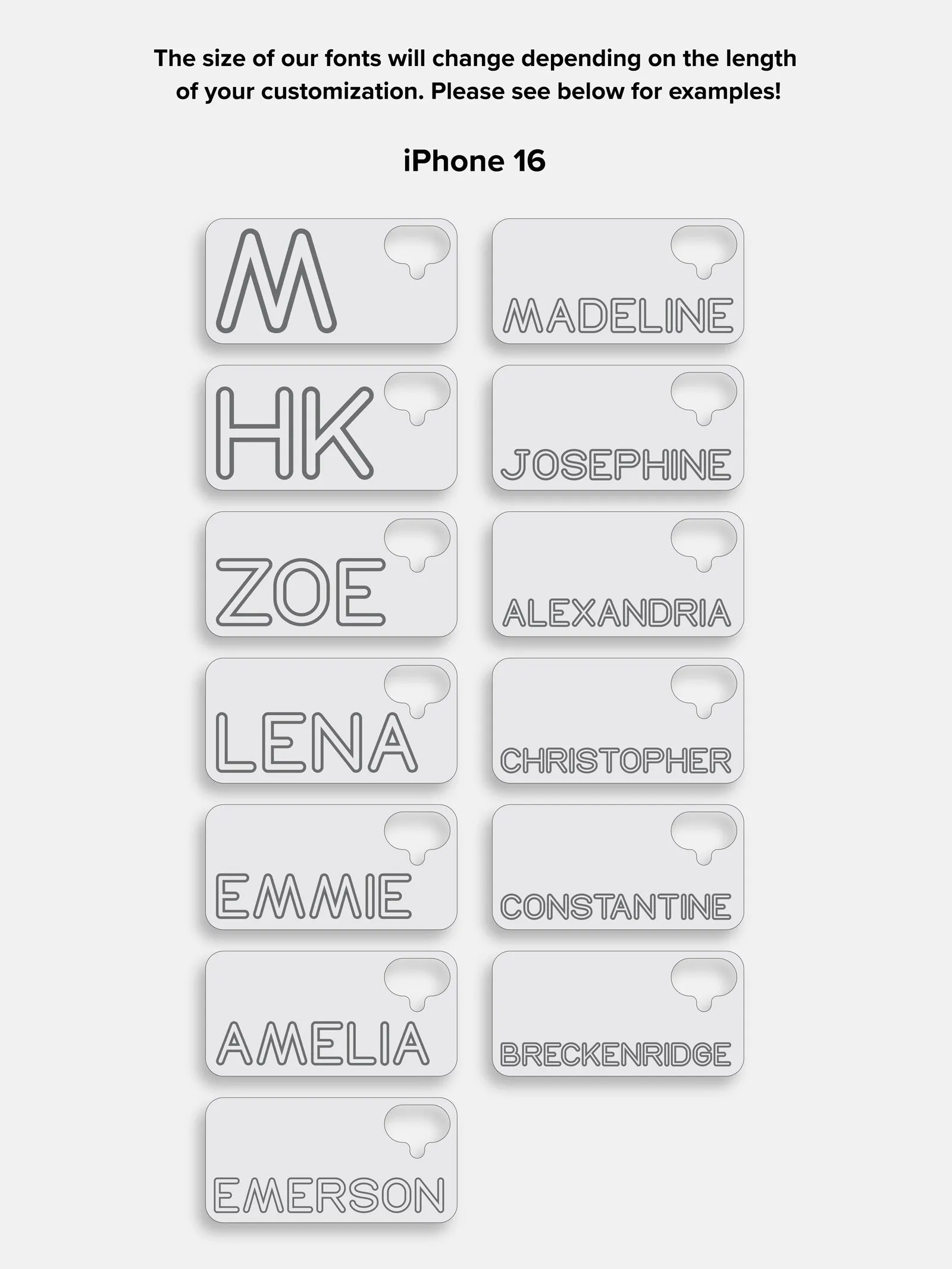 Fine Line Custom iPhone Case - Orange/White