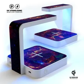 Firey Galaxy UV Germicidal Sanitizing Sterilizing Wireless Smart Phone -UV Sanitizing Phone Case