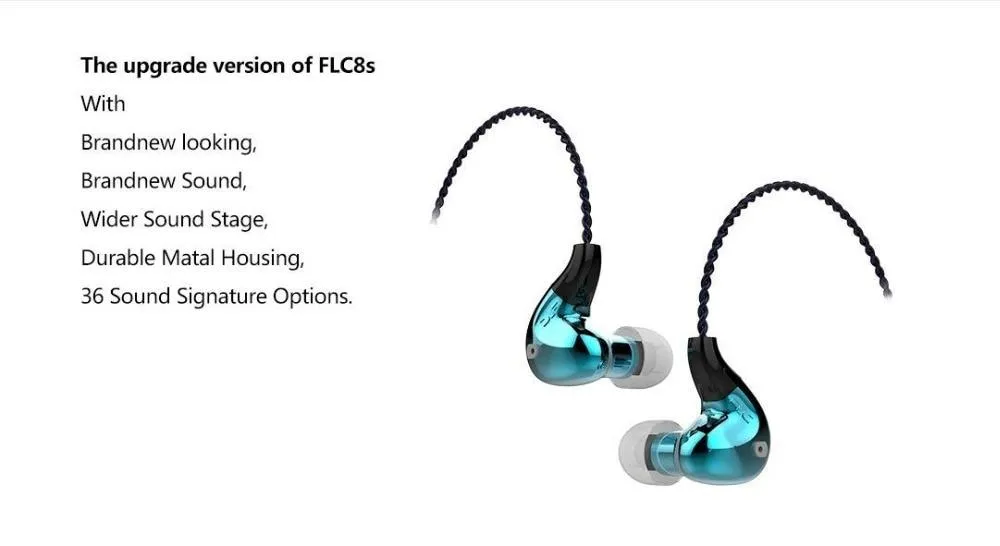 FORREST FLC8N Hybrid Dual Balanced Armature Dynamic Earphones