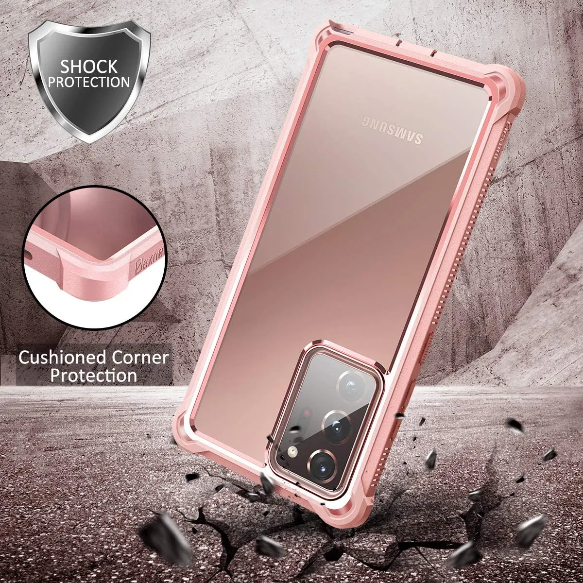 Galaxy Note 20 Ultra Case Screen Protector  Cover Defender 5G Pink