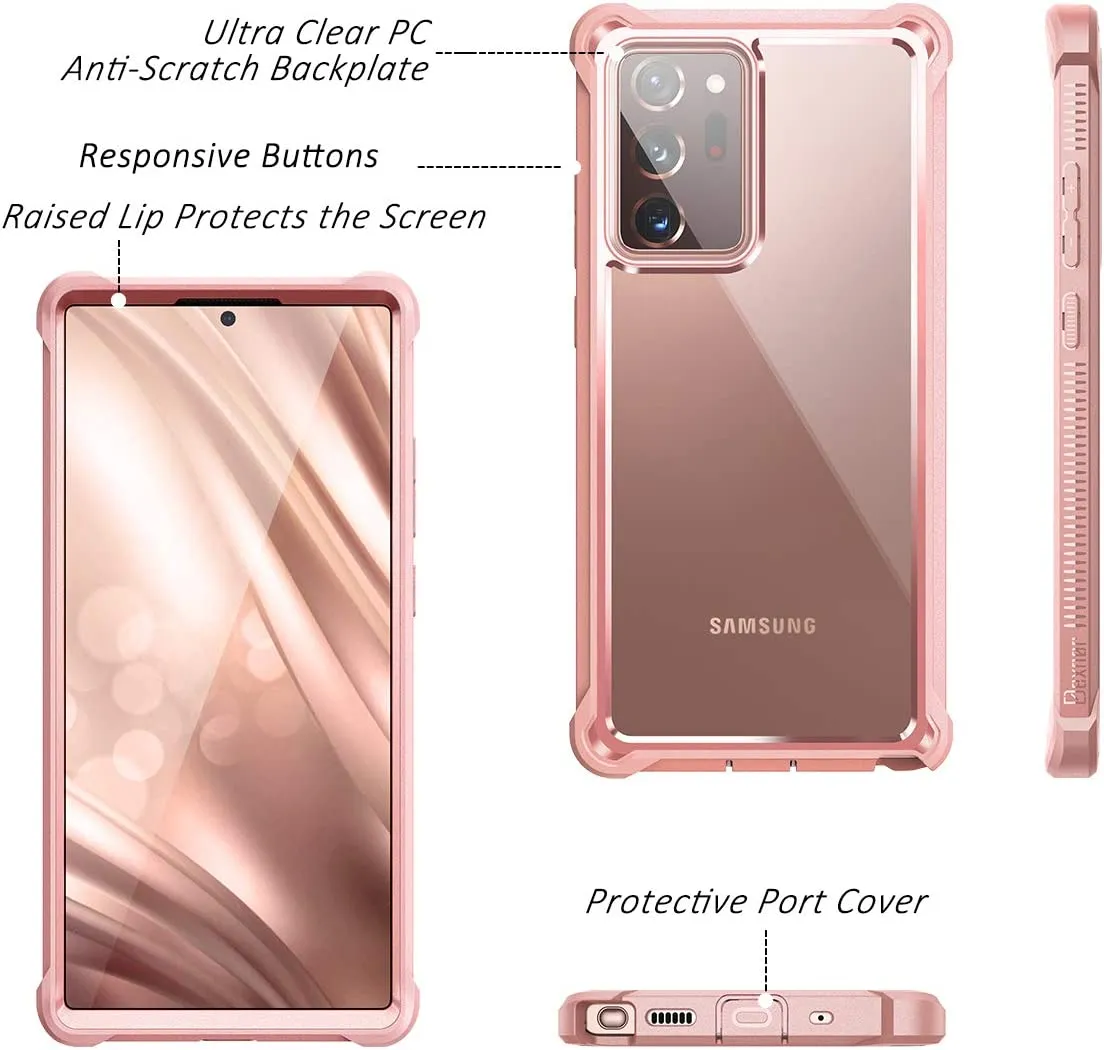 Galaxy Note 20 Ultra Case Screen Protector  Cover Defender 5G Pink