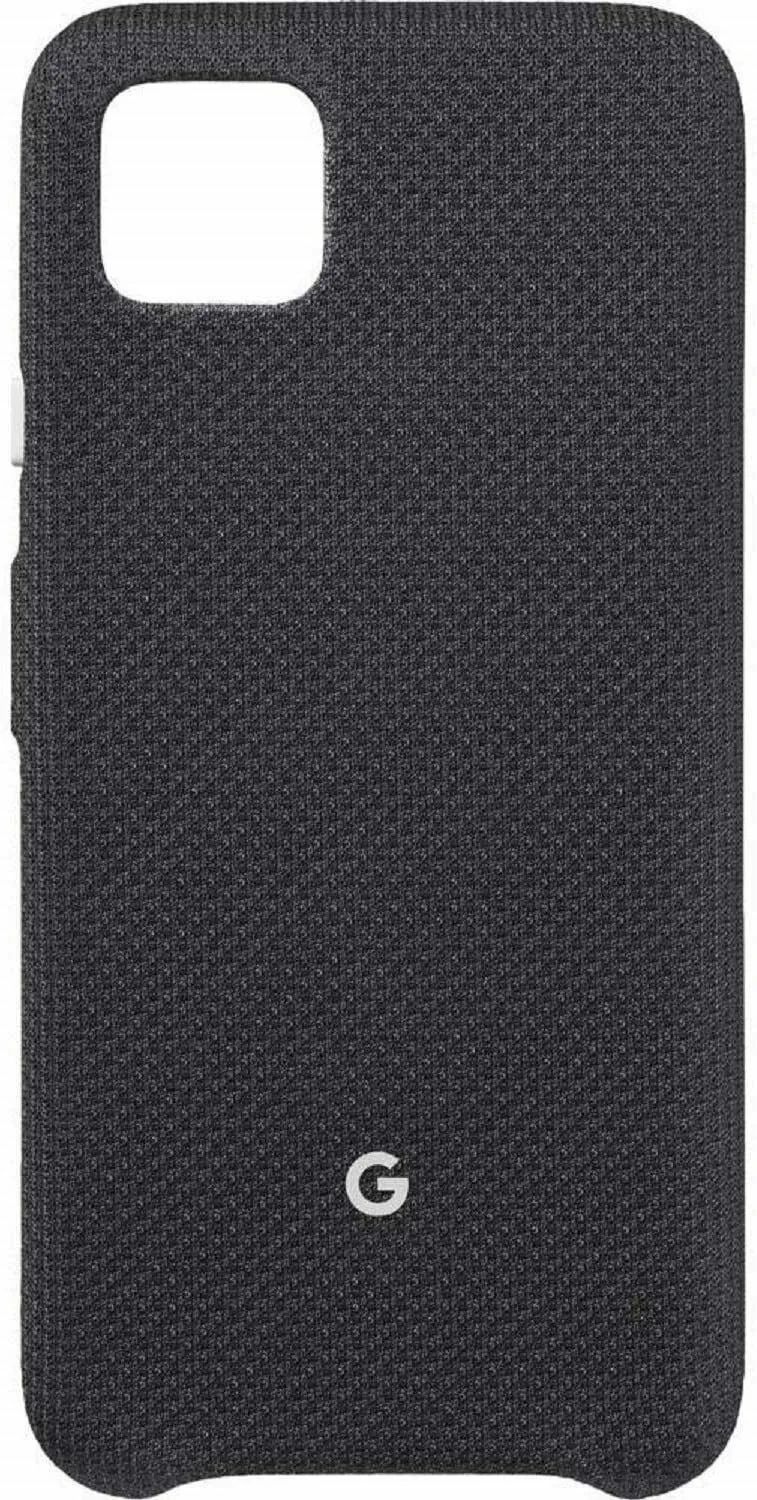 Genuine Google Pixel 4 Case Cover Fabric Just Black GA01280