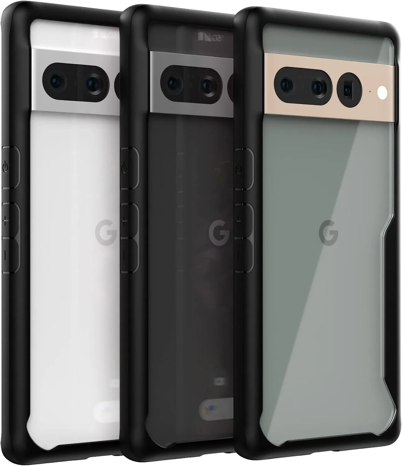 Google Pixel 7 Pro Case, Shockproof Scratch Resistant Case Black