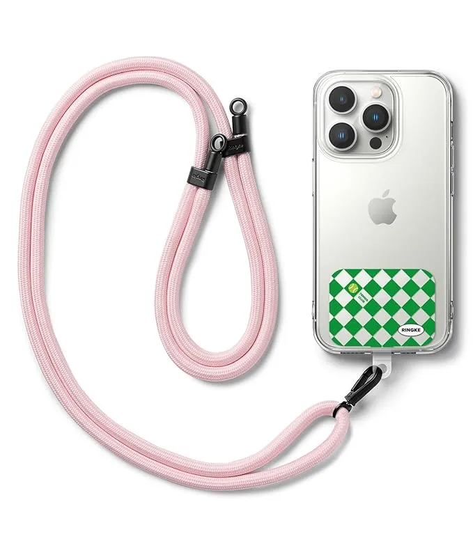 Holder Link Strap with Graphic Design TPU Tag | Tennis Club - Pink