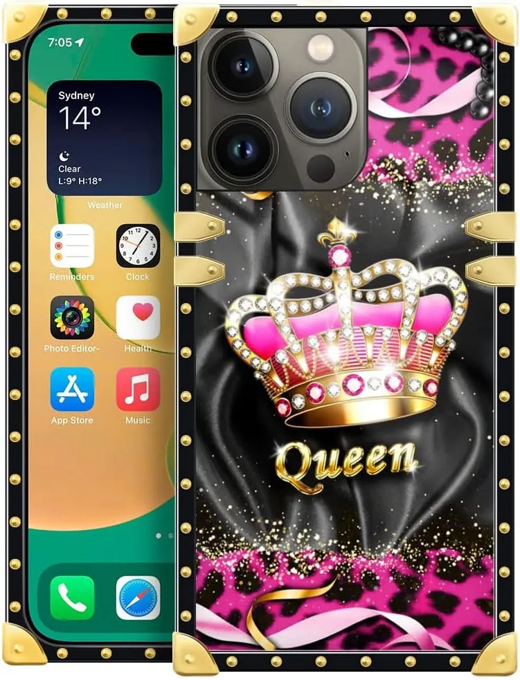 iPhone 14 Plus Case, Leopard Crown iPhone 14 Plus Case Cover  6.7-inch