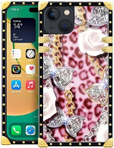 iPhone 14 Plus Case, Leopard Crown iPhone 14 Plus Case Cover  6.7-inch