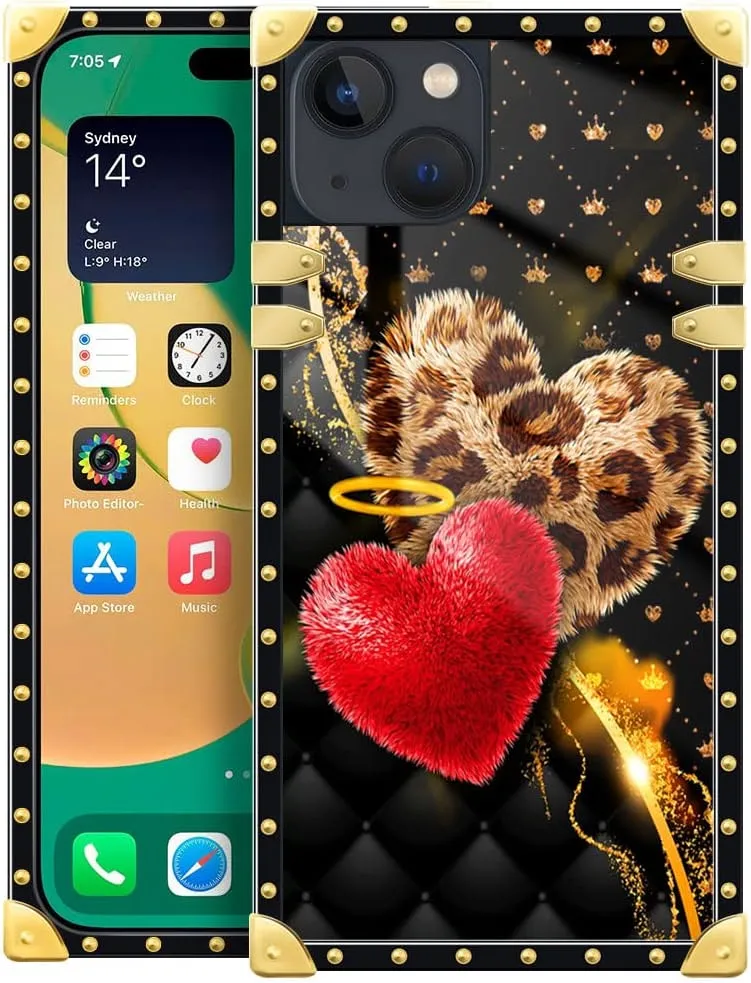 iPhone 14 Plus Case, Leopard Crown iPhone 14 Plus Case Cover  6.7-inch