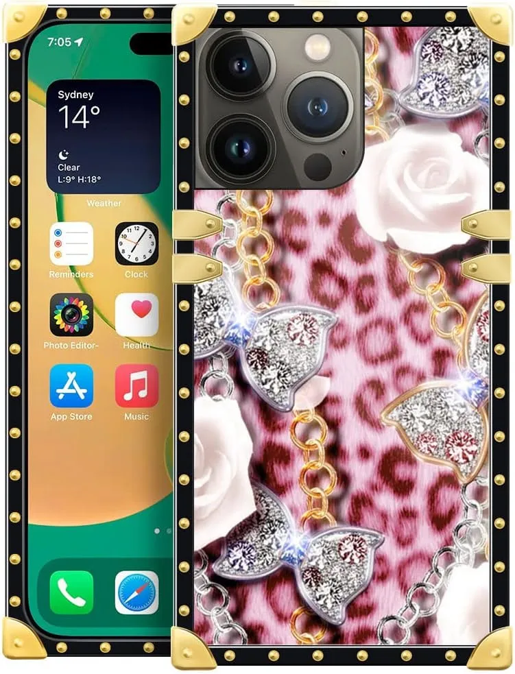 iPhone 14 Plus Case, Leopard Crown iPhone 14 Plus Case Cover  6.7-inch