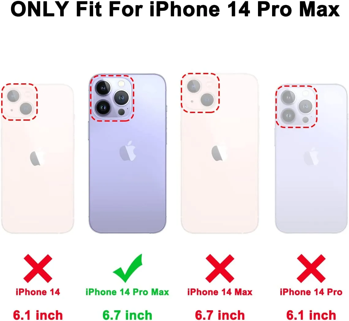 iPhone 14 Pro Max Case 6.7 inch  Slim Full-Body Stylish Shockproof Protective Marble