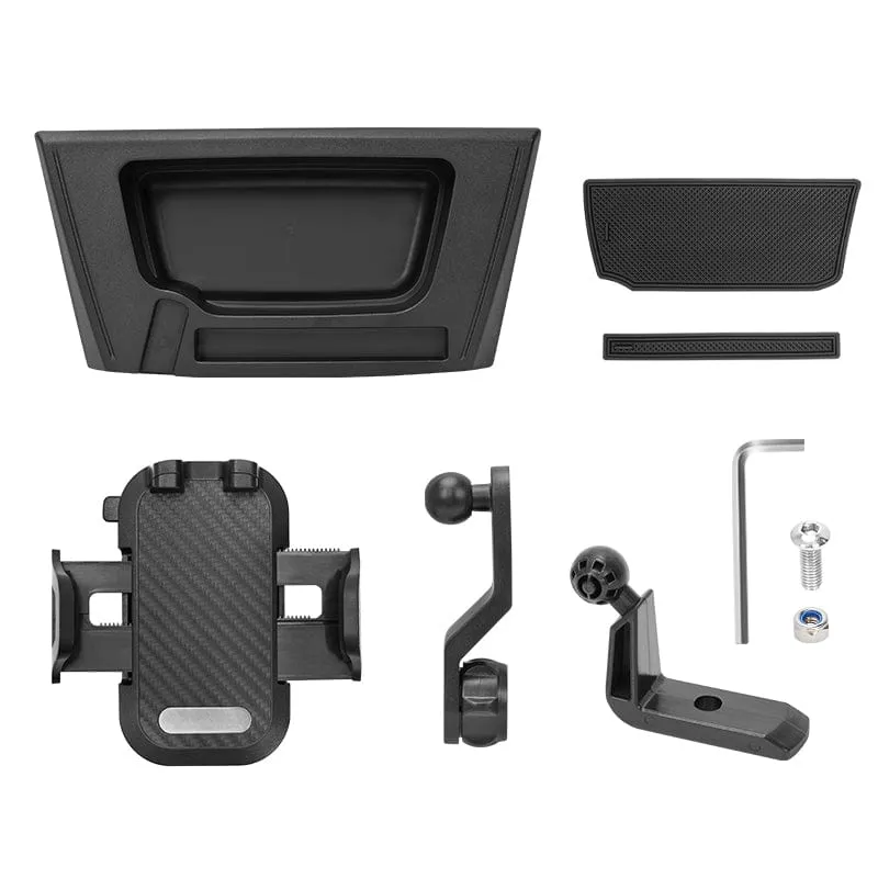 Jeep Phone Mount with Dash Tray Storage Box for 2011-2017 Wrangler JK JKU