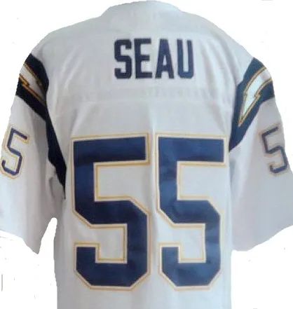 Junior Seau San Diego Chargers Throwback Football Jersey