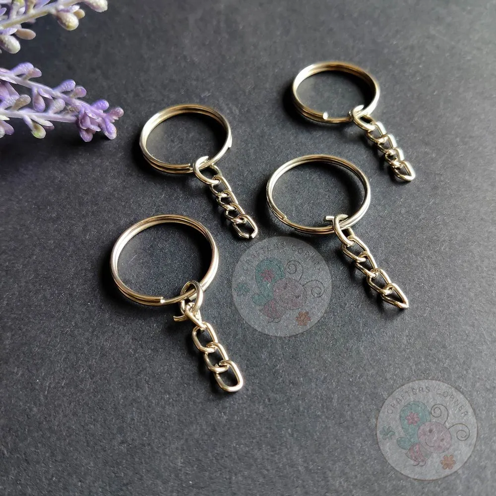 Key Chain Ring - Silver 24 MM