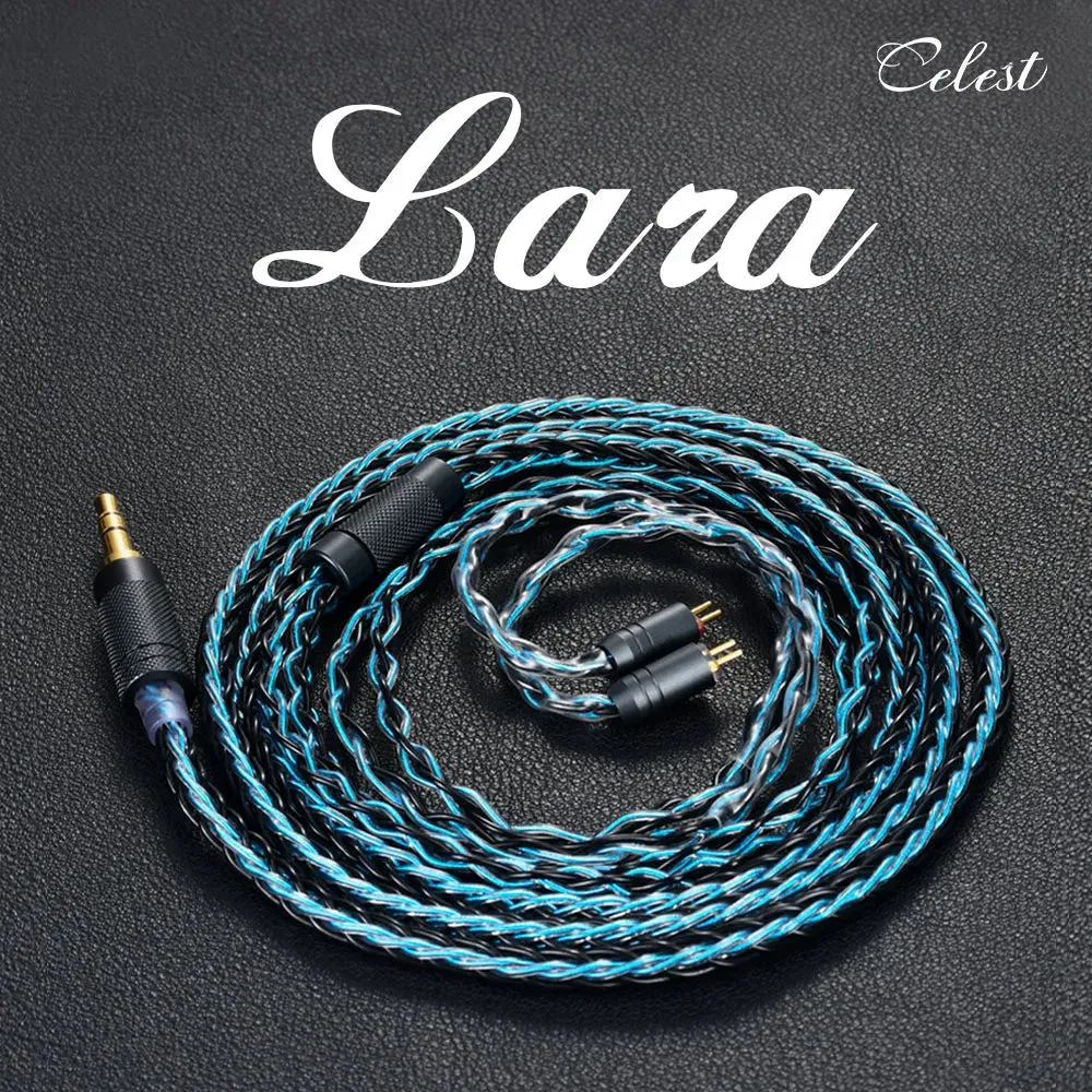 Kinera Celest Lara 8 Core OFC Silver-Plated Earphone Cable-0.78mm 2Pin-3.5mm