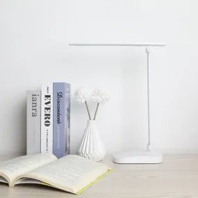 Kuber Industries Folding Mobile Phone Stand Lamp|White Light USB Plug-in|Led Table Lamp (White)