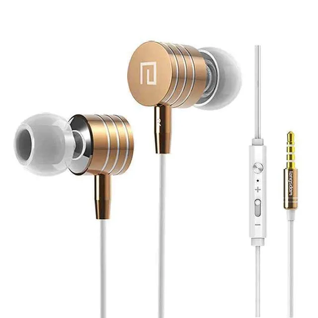 Langsdom i7A 3.5mm Metal Earphones Super Bass Stereo Earphone Earbuds with Mic Volume Phone Headsets for phone fone de ouvido