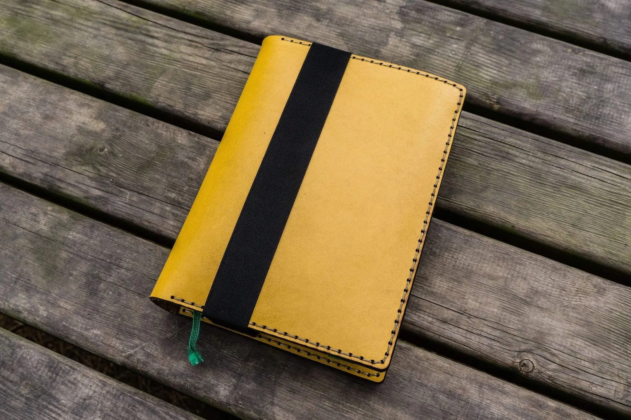 Leather Leuchtturm1917 A5 Notebook Cover - Yellow