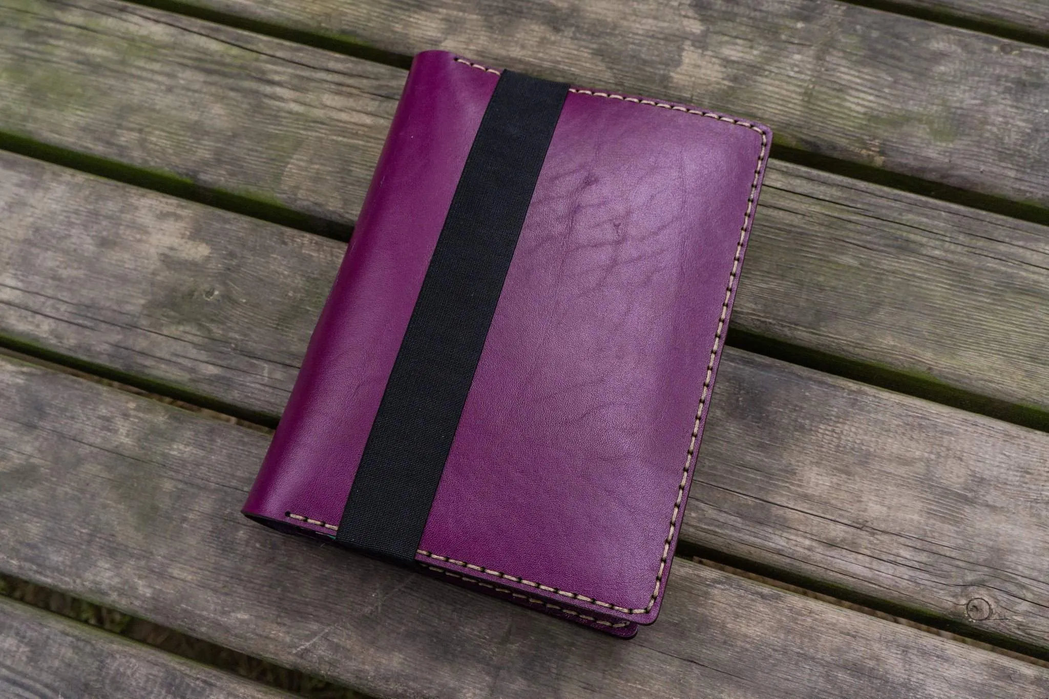 Leather Rhodia A5 Notebook & iPad Mini Cover - Purple