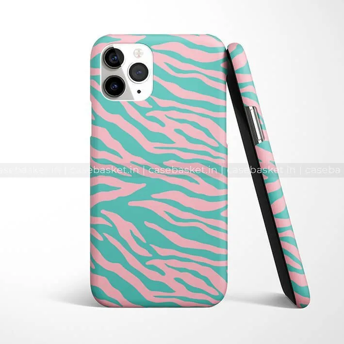 Marine Zebra Print Phone Cover