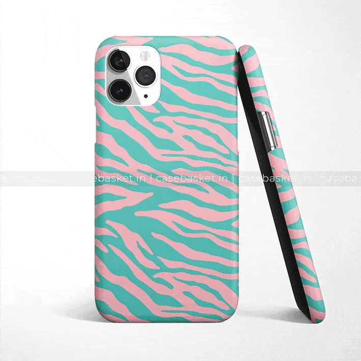 Marine Zebra Print Phone Cover