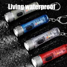 Mini LED Flashlight, 9 * 8 * 3 Keychain Flashlight Outdoor Portable XA-819