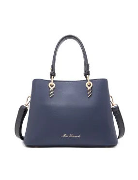 Miss Serenade - Molly XB-2330 Vegan Leather handbag - Navy *DC