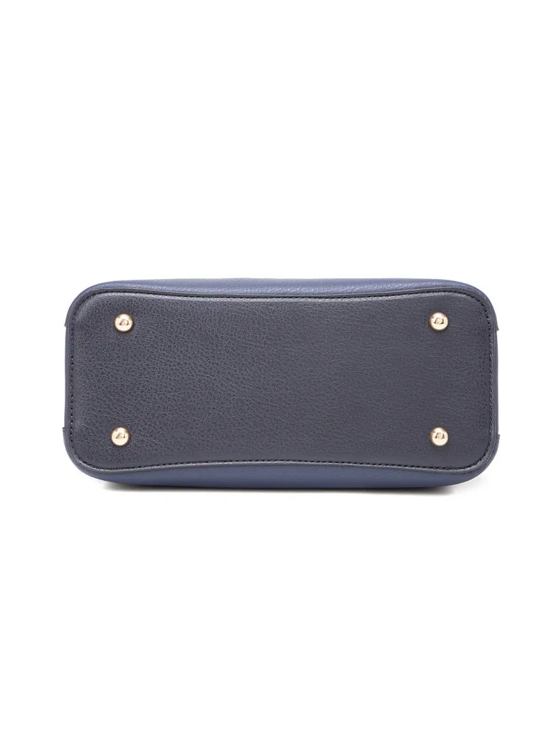 Miss Serenade - Molly XB-2330 Vegan Leather handbag - Navy *DC