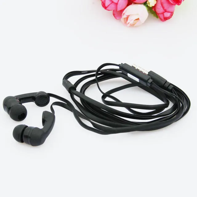 MOONBIFFY Earphone Microphone 3.5MM Stereo Music For iphone Samsung Quality MP3/4 Earphones