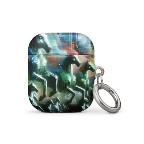 Mystical Horsemen AirPods® Case with Metal Carabiner - Durable & Impact-Resistant