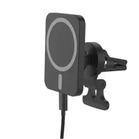 New - Just Wireless Magnetic Charging for MagSafe Charger Car Mount - Black