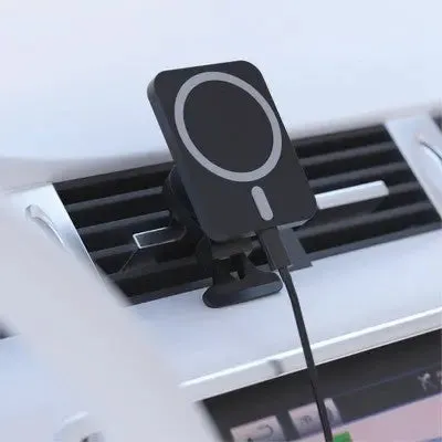 New - Just Wireless Magnetic Charging for MagSafe Charger Car Mount - Black