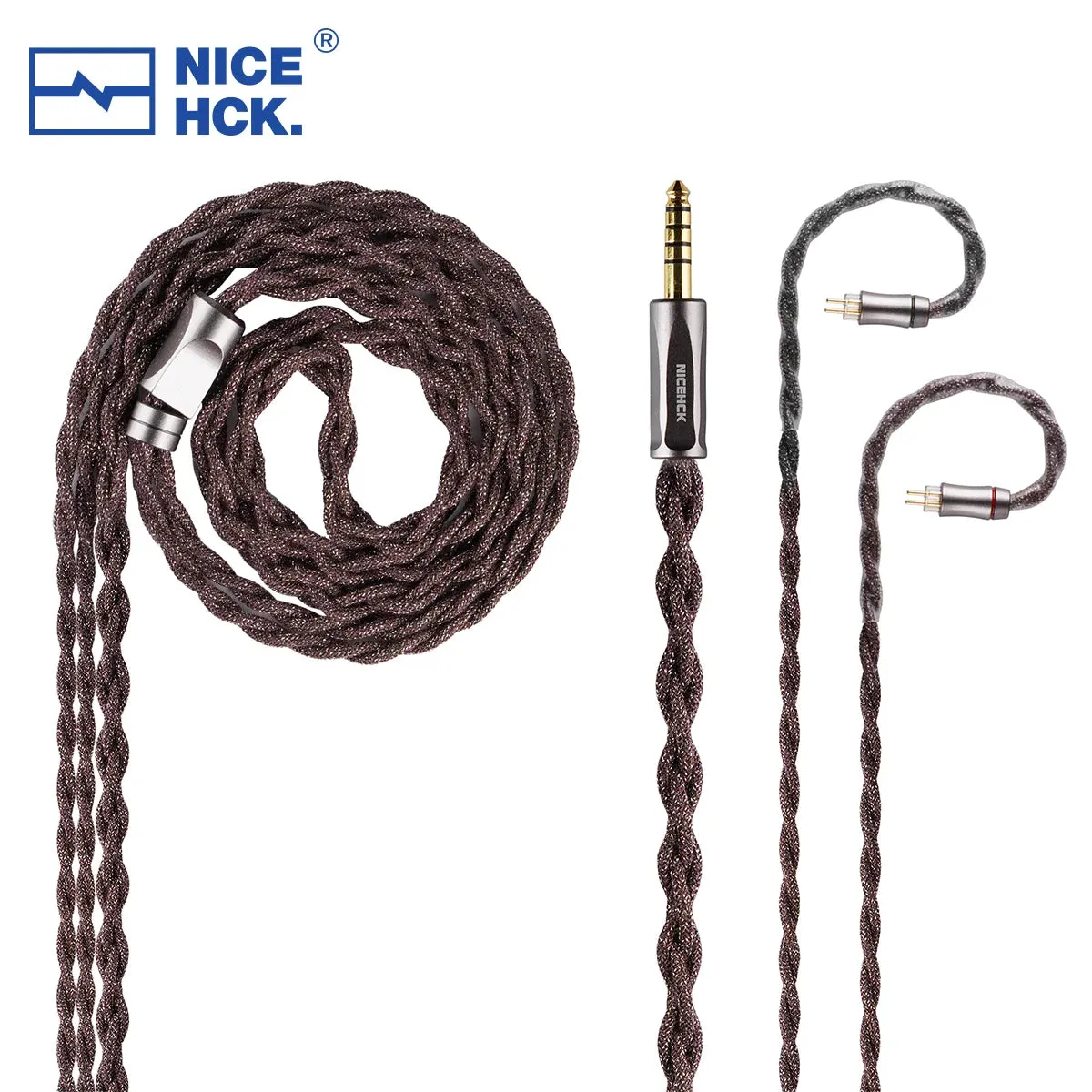 NiceHCK ChocJam 7N Silver Plated OCC Silver Plated Critically Annealed Copper IEM Cable