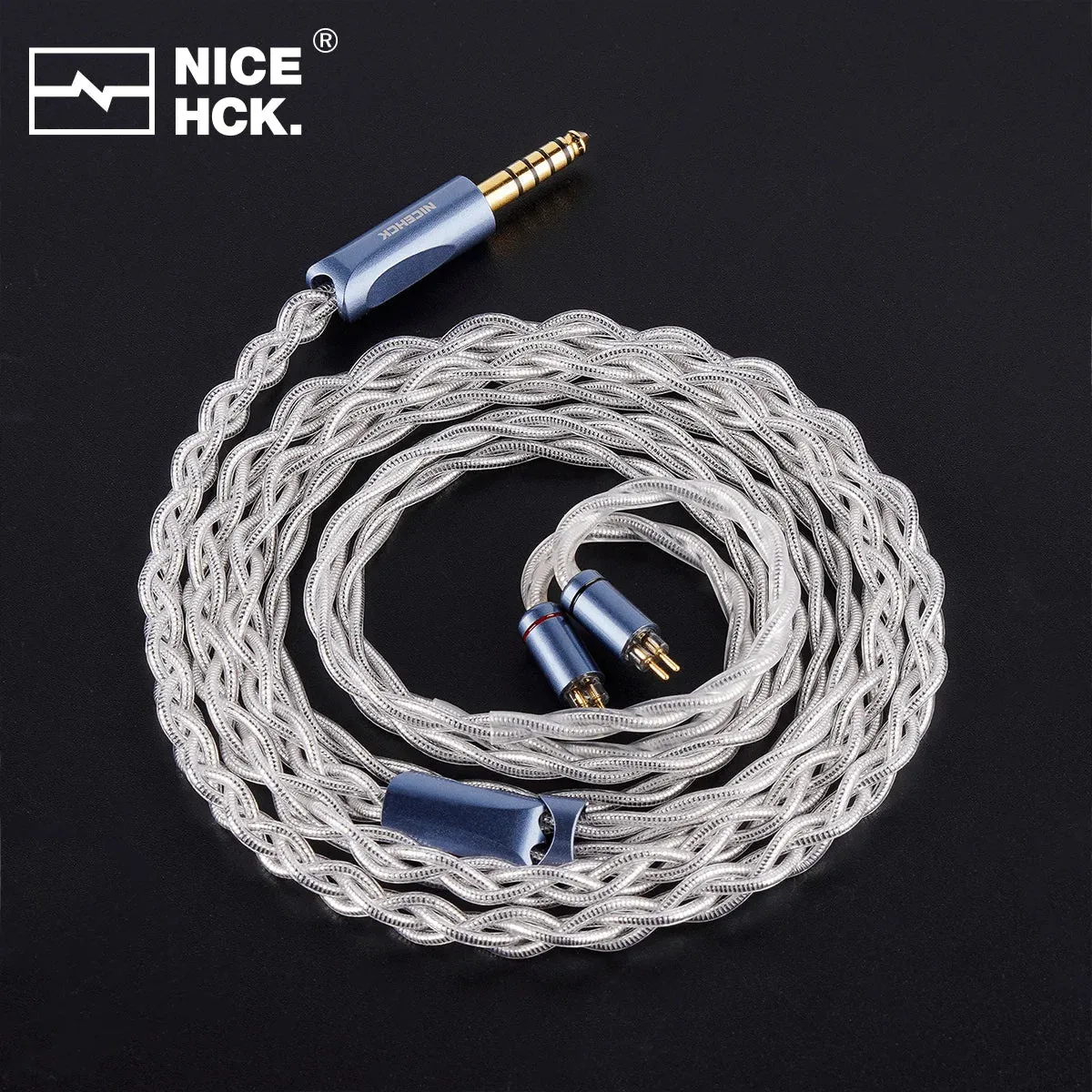 NiceHCK GalaxyLab 7N 9µm Silver Foil Plated OCC   Silver Plated Induction Annealing Copper Cable