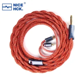 NiceHCK RedGod Gold Silver Alloy Silver Plated Copper Platinum Alloy Flagship Cable