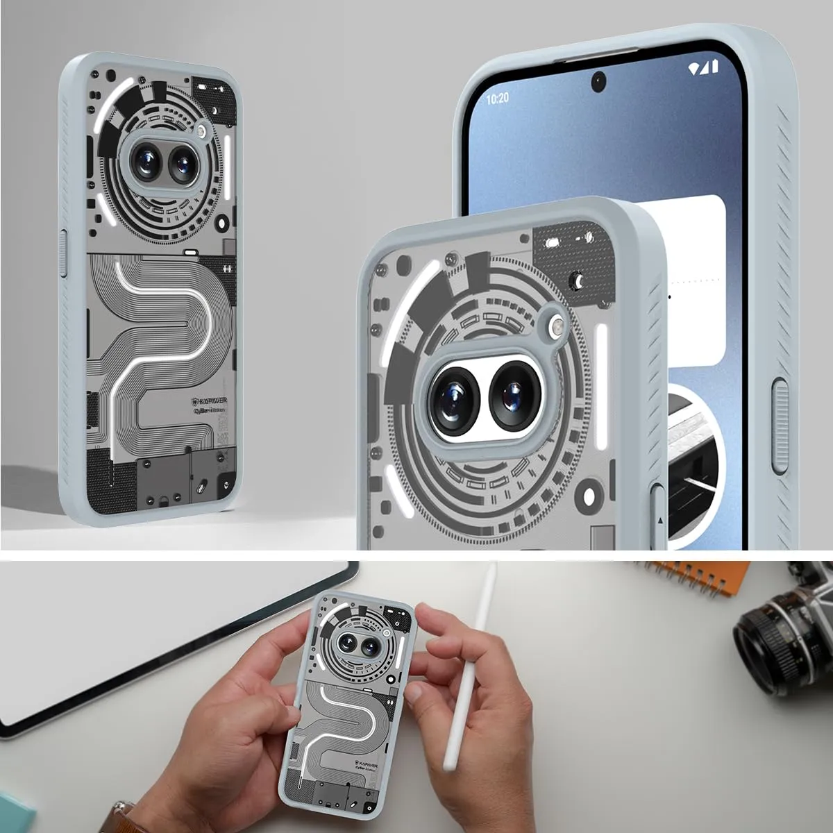 Nothing Phone 2a / 2a Plus 5G Back Cover Case | CyBer-i Edition - Gray (01)