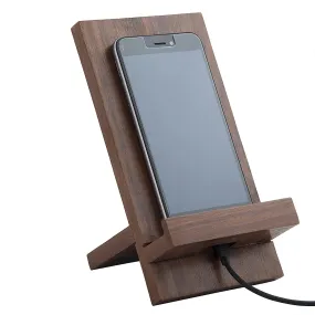 ODEJIA Premium Wooden Mobile Stand with Charging Slot - India