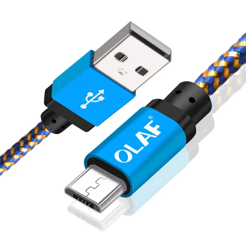 OLAF Micro USB Cable 1m 2m 3m Fast Charge USB Data Cable for Samsung S6 S7 Xiaomi 4X LG Tablet Android Mobile Phone USB Charging