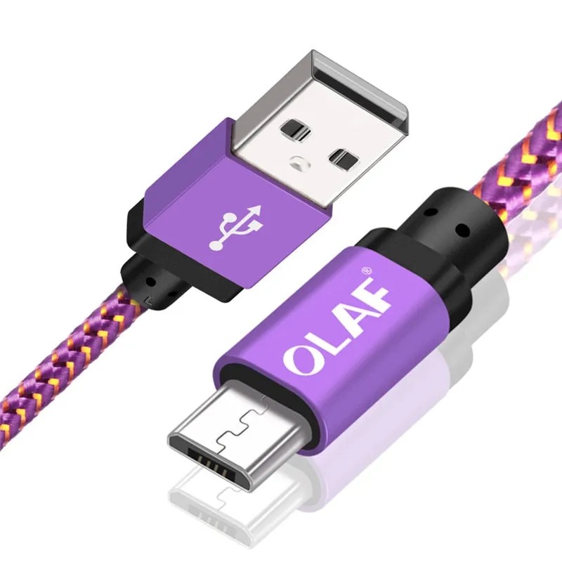 OLAF Micro USB Cable 1m 2m 3m Fast Charge USB Data Cable for Samsung S6 S7 Xiaomi 4X LG Tablet Android Mobile Phone USB Charging