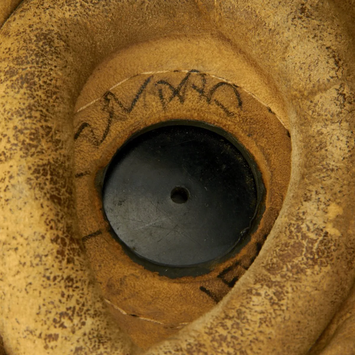 Original British WWII RAF Named Type C Leather Flying Helmet with Mk VIII Goggles and Oxygen Mask