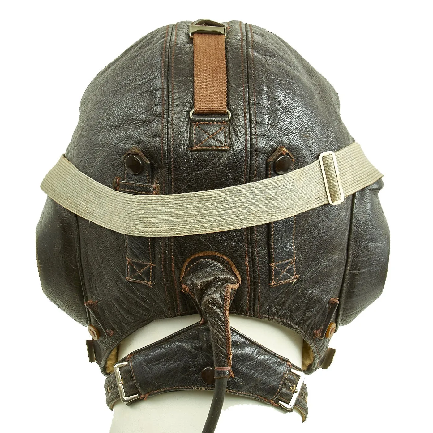 Original German WWII Luftwaffe LKpW101 Winter Flying Helmet with Goggles and AK 39 Wrist Compass