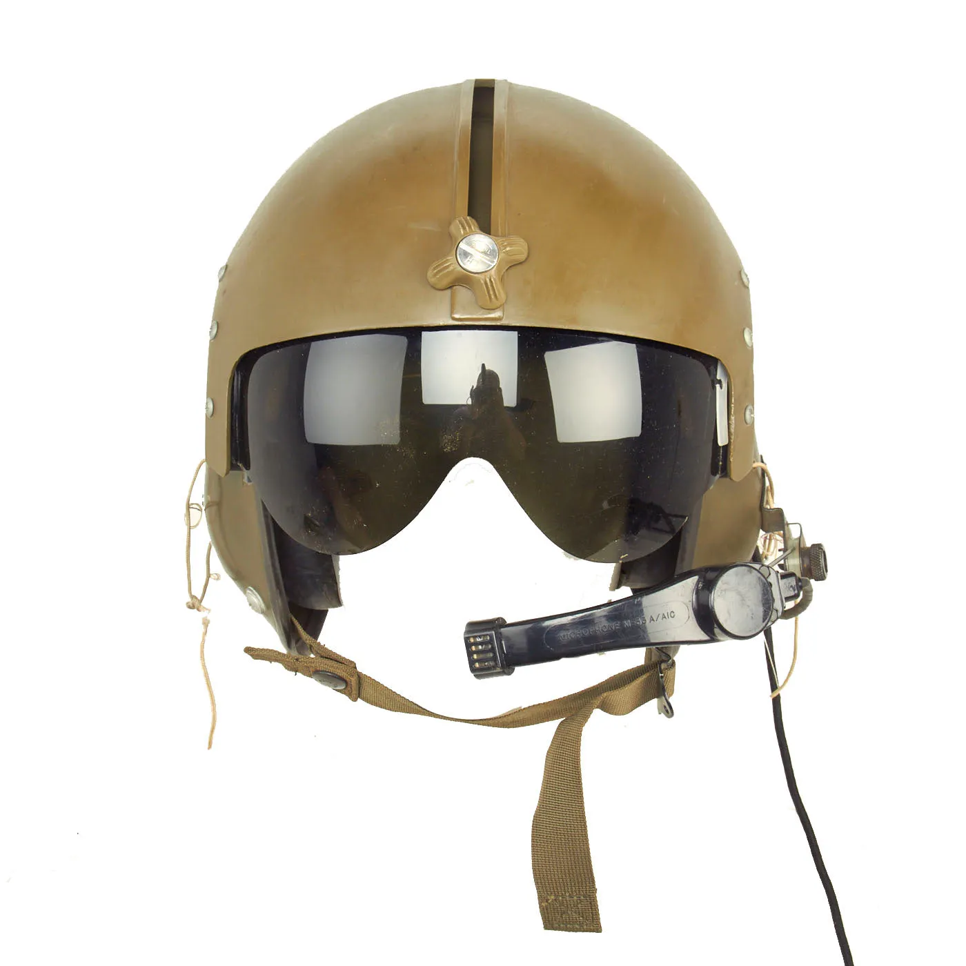 Original U.S. Vietnam War Era APH-5 Helicopter Pilot Flying Helmet by Sierra Engineering Company - Size Medium