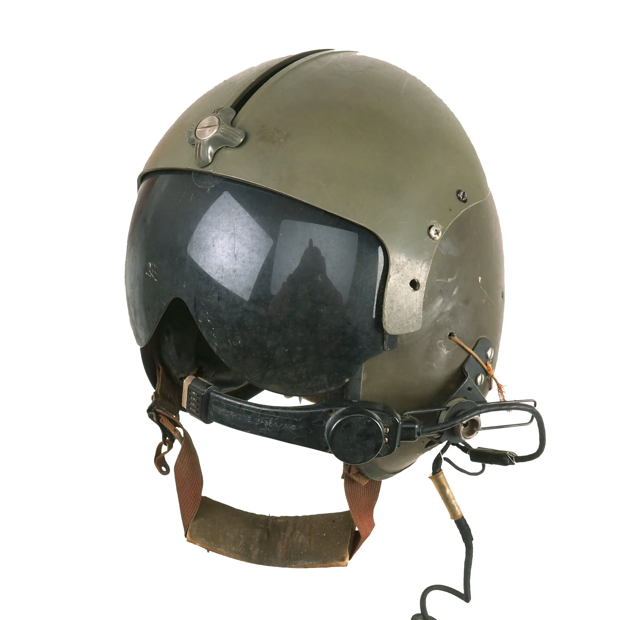 Original U.S. Vietnam War Era Named APH-5 Helicopter Pilot Flying Helmet by Gentex Corporation