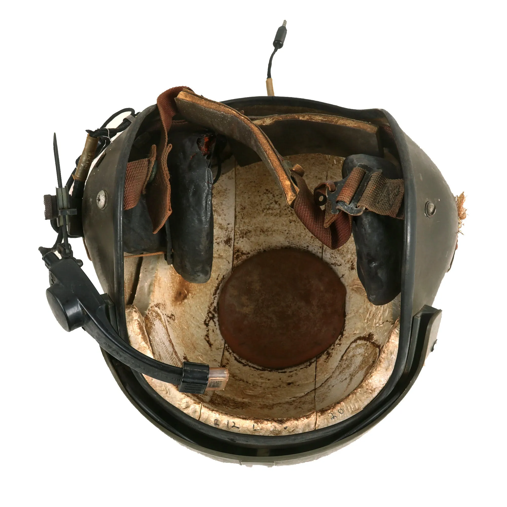 Original U.S. Vietnam War Era Named APH-5 Helicopter Pilot Flying Helmet by Gentex Corporation