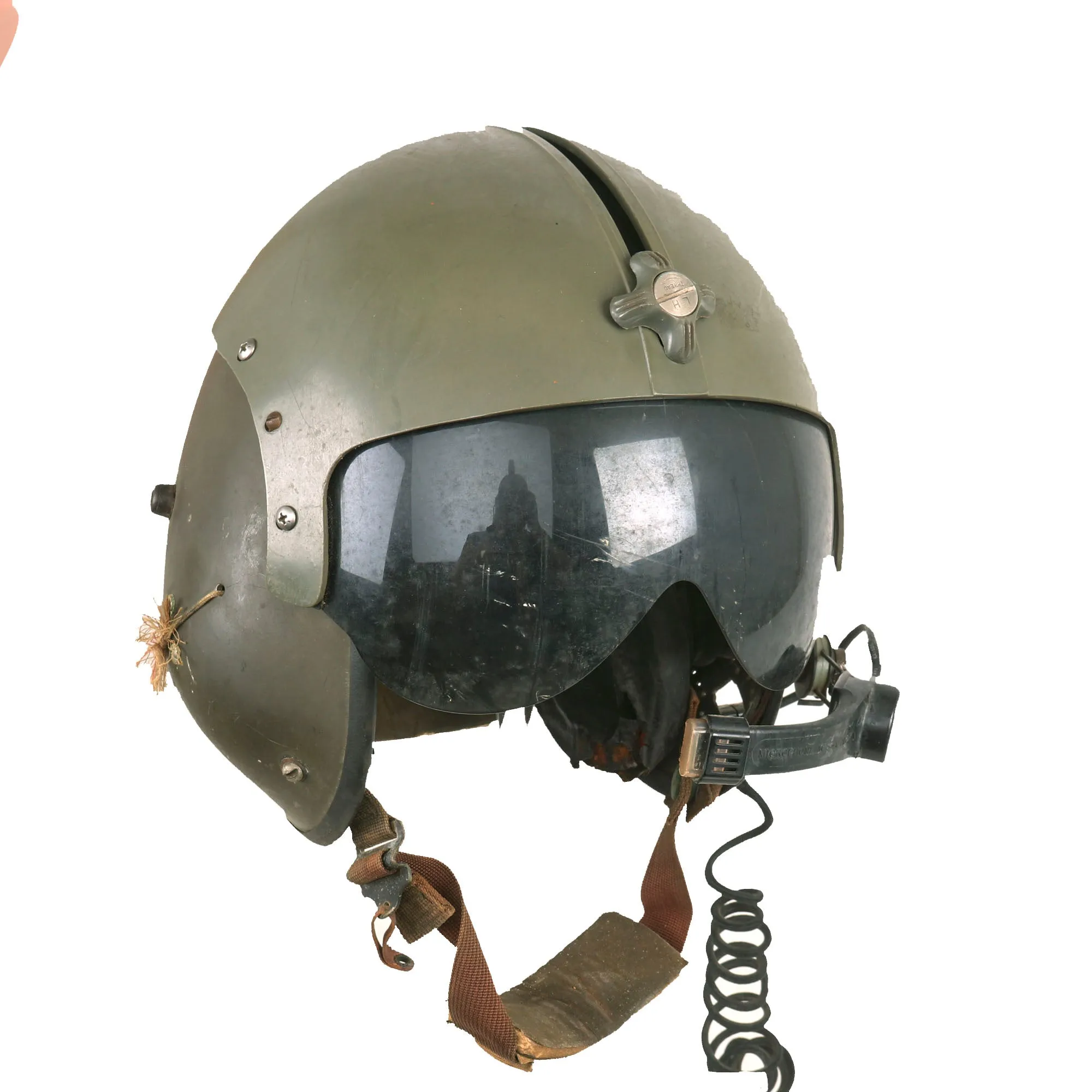 Original U.S. Vietnam War Era Named APH-5 Helicopter Pilot Flying Helmet by Gentex Corporation