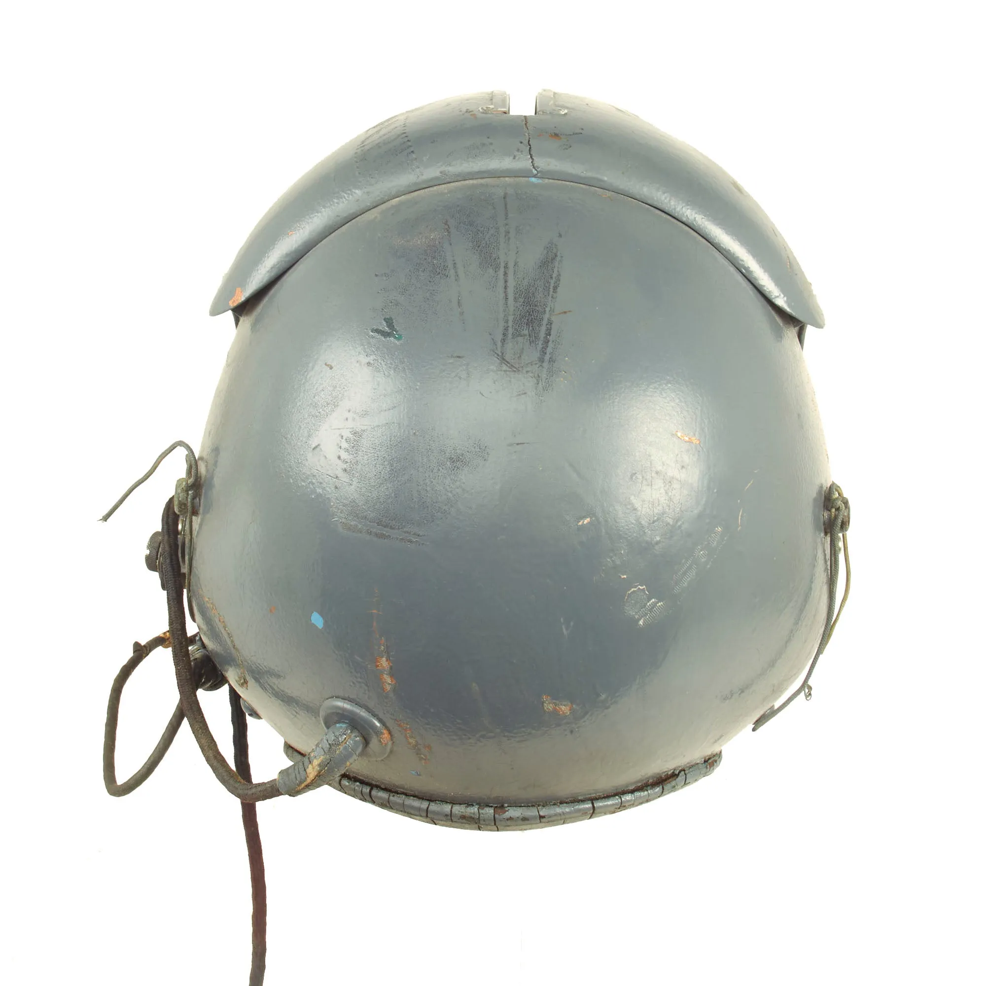 Original U.S. Vietnam War Era US Navy Blue Painted APH-5 Helicopter Pilot Flying Helmet by Gentex - Size Medium