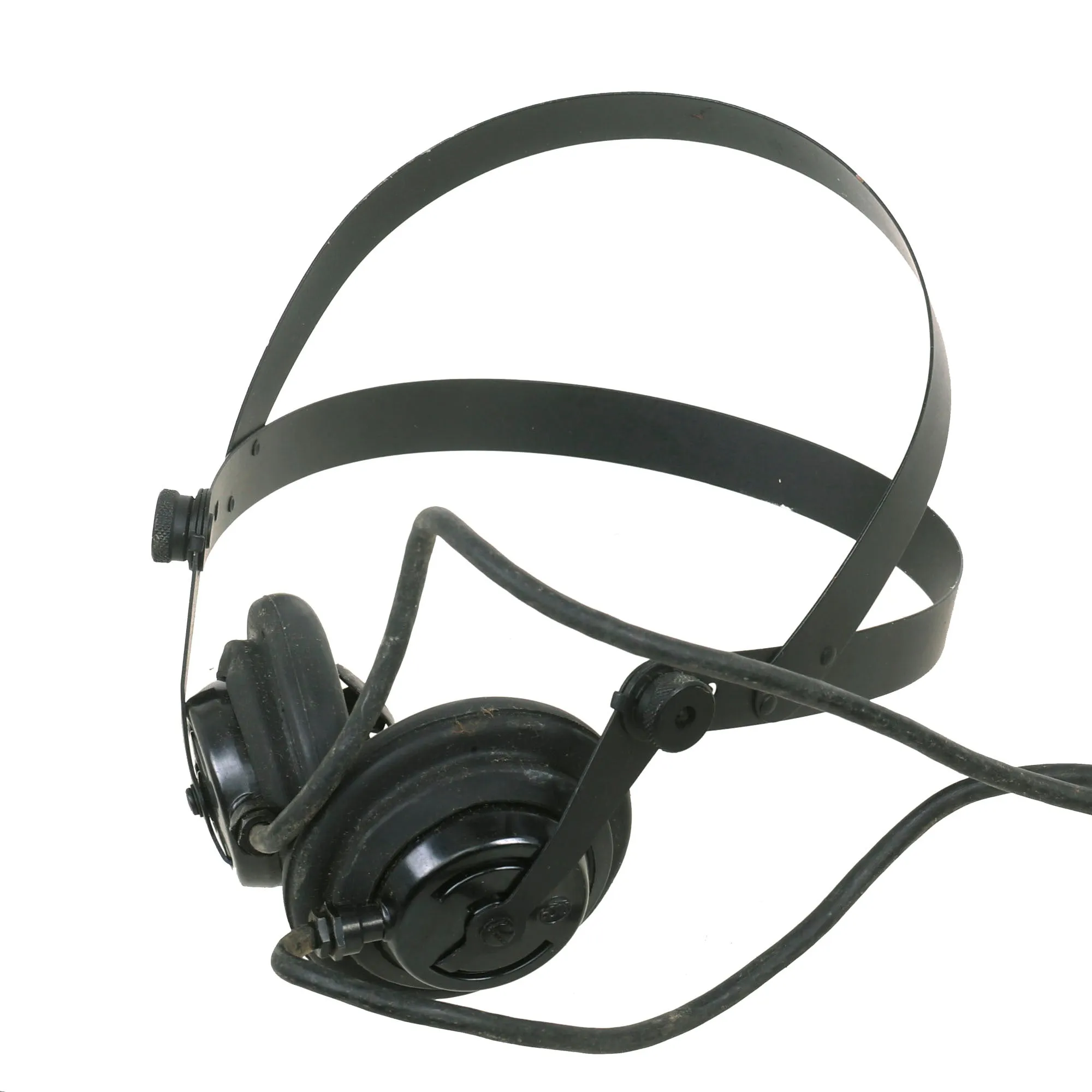 Original U.S. WWII Navy MI-2454-B Headset Microphone by RCA  for Talker Helmet - Unissued in Original Box