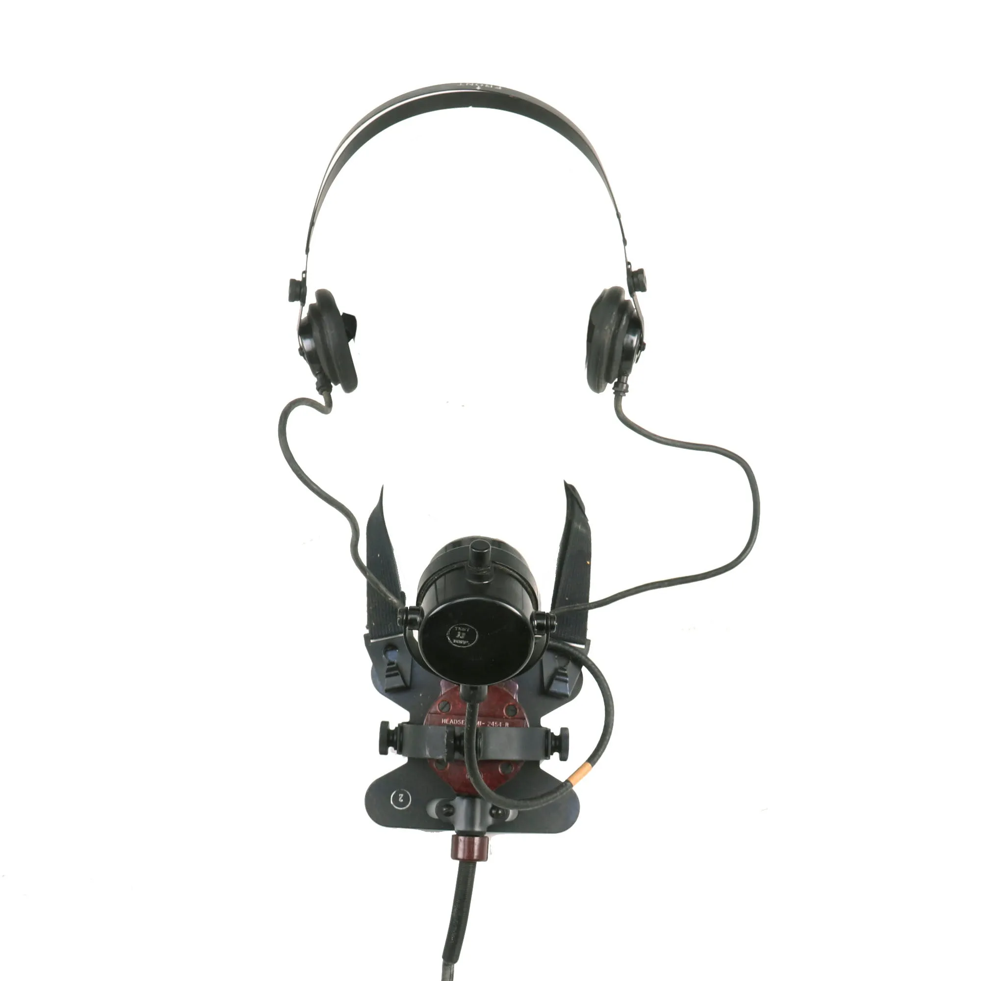 Original U.S. WWII Navy MI-2454-B Headset Microphone by RCA  for Talker Helmet - Unissued in Original Box